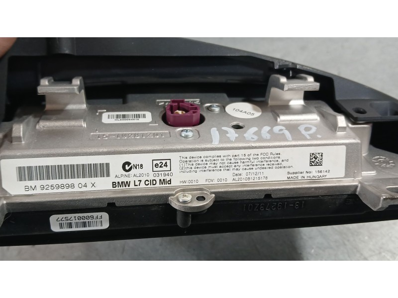 Recambio de sistema navegacion gps para bmw 1 (f20) 118 d referencia OEM IAM   