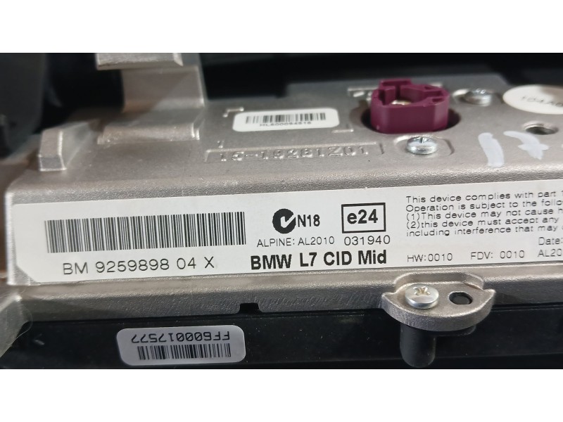 Recambio de sistema navegacion gps para bmw 1 (f20) 118 d referencia OEM IAM   