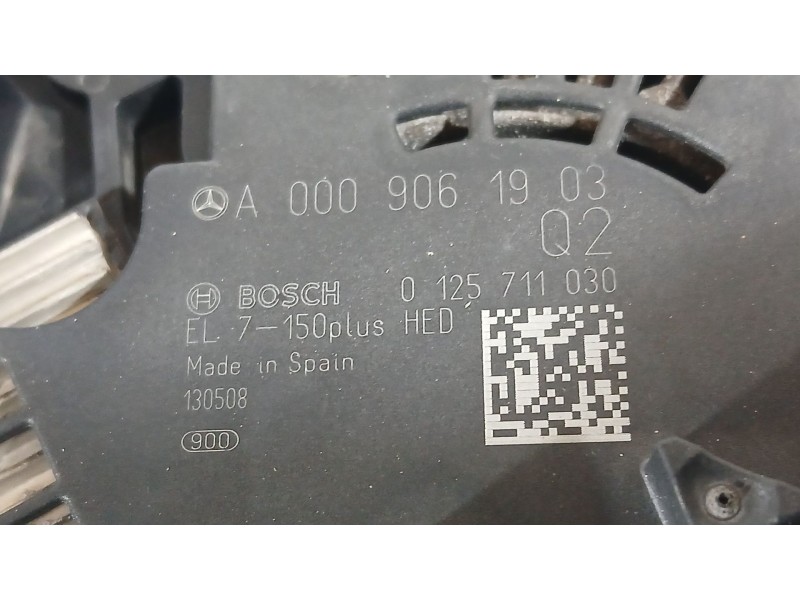 Recambio de alternador para mercedes-benz cla (w117) cla 200 referencia OEM IAM A0009061903  