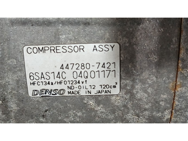 Recambio de compresor aire acondicionado para mercedes-benz cla (w117) cla 200 referencia OEM IAM 4472807421 DENSO 