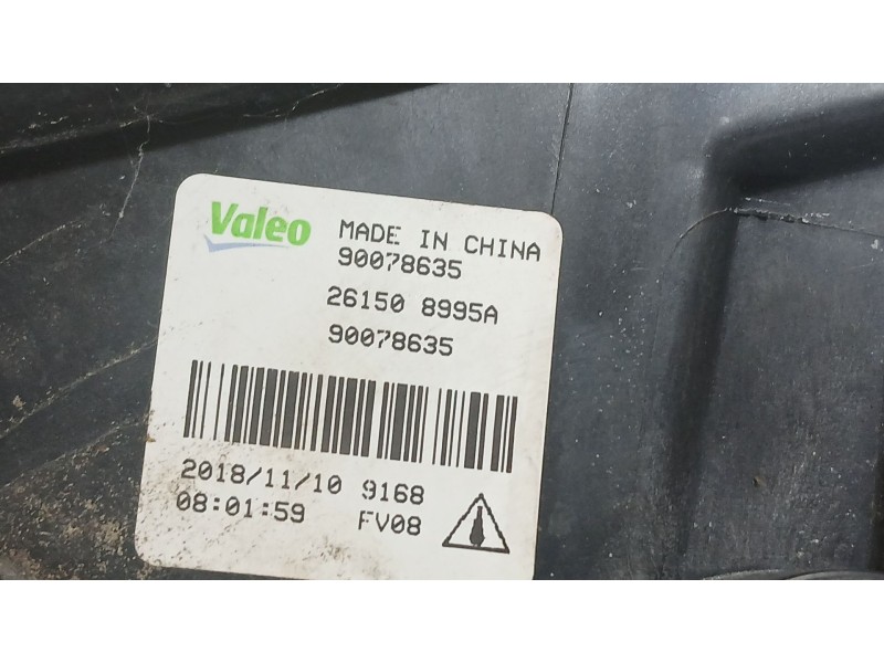 Recambio de faro antiniebla derecho para nissan micra v (k14) 1.0 ig-t 100 referencia OEM IAM 261508995A  