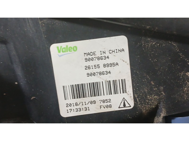 Recambio de faro antiniebla izquierdo para nissan micra v (k14) 1.0 ig-t 100 referencia OEM IAM 261508995A  
