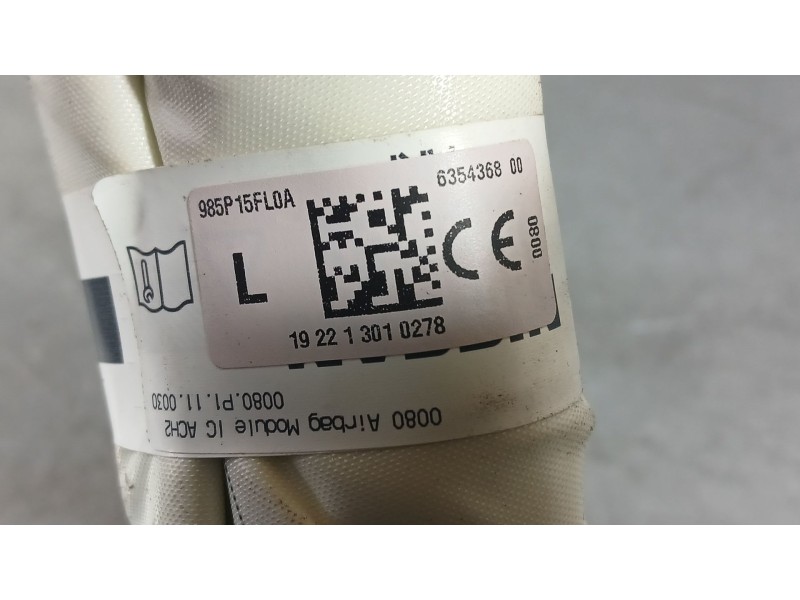 Recambio de airbag cortina delantero izquierdo para nissan micra v (k14) 1.0 ig-t 100 referencia OEM IAM 985P15FL0A  