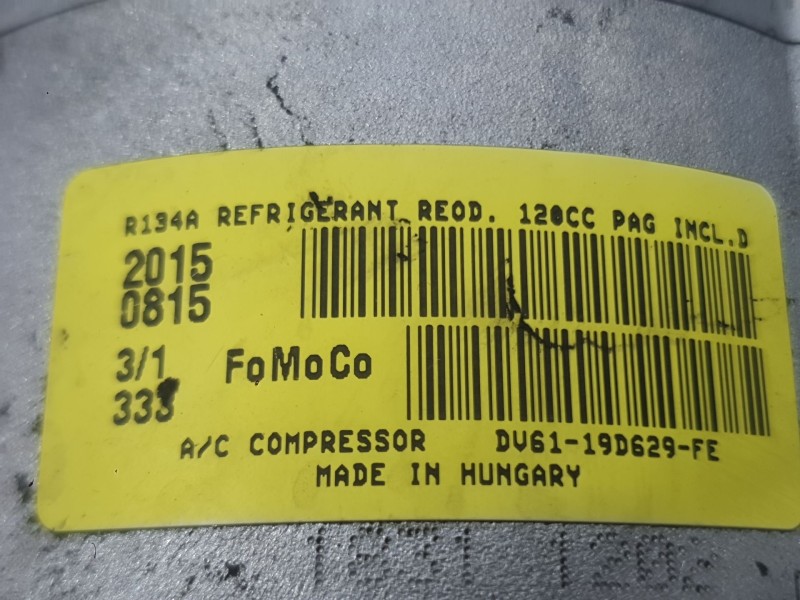 Recambio de compresor aire acondicionado para ford focus iii 1.0 ecoboost referencia OEM IAM 2100870  
