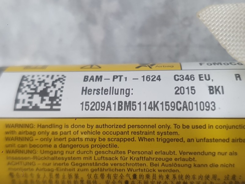 Recambio de airbag cortina delantero derecho para ford focus iii 1.0 ecoboost referencia OEM IAM 1866374  