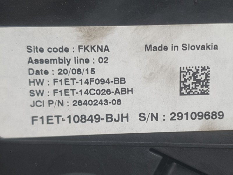 Recambio de cuadro instrumentos para ford focus iii 1.0 ecoboost referencia OEM IAM 1942142  
