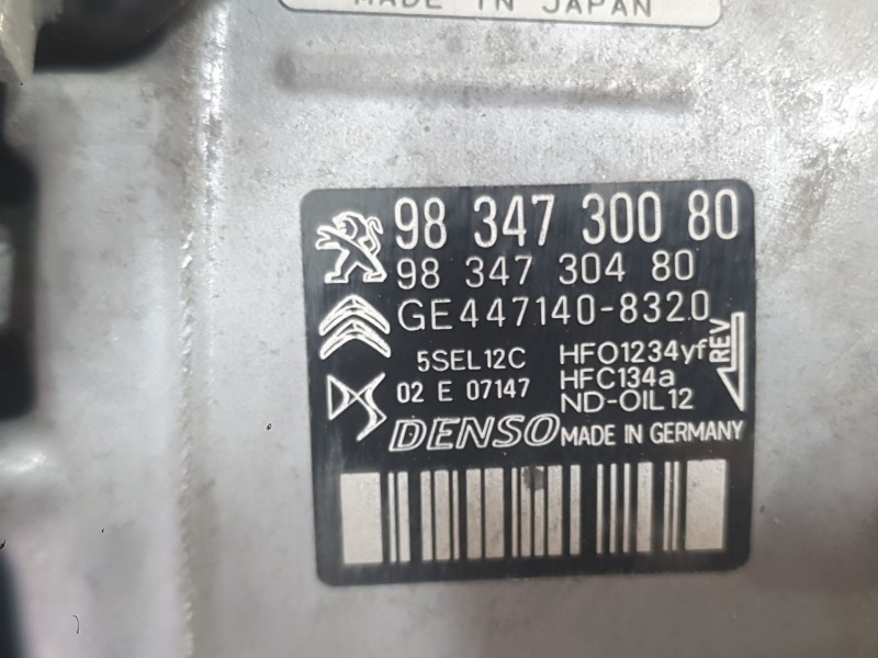 Recambio de compresor aire acondicionado para peugeot 2008 ii (ud_, us_, uy_, uj_, ur_, uc_) 1.5 bluehdi 110 (udyhsk) referencia