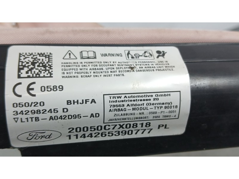 Recambio de airbag cortina delantero izquierdo para ford puma (j2k, cf7) 1.0 ecoboost mhev referencia OEM IAM 2598138  