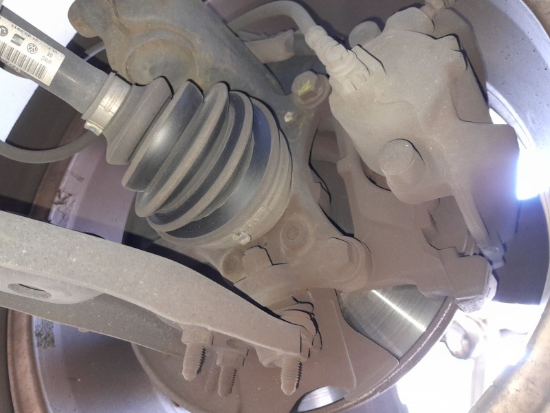 Recambio de mangueta delantera izquierda para volkswagen tiguan (5n_) 2.0 tdi referencia OEM IAM 1K0407255AA  