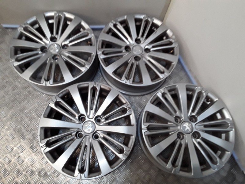 Recambio de juego llantas aluminio para peugeot 208 i (ca_, cc_) 1.2 vti 82 referencia OEM IAM 6X16 4TORN ET23 ROZADAS ALUMINIO