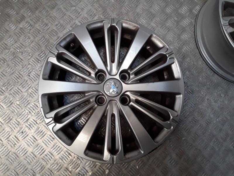 Recambio de juego llantas aluminio para peugeot 208 i (ca_, cc_) 1.2 vti 82 referencia OEM IAM 6X16 4TORN ET23 ROZADAS ALUMINIO