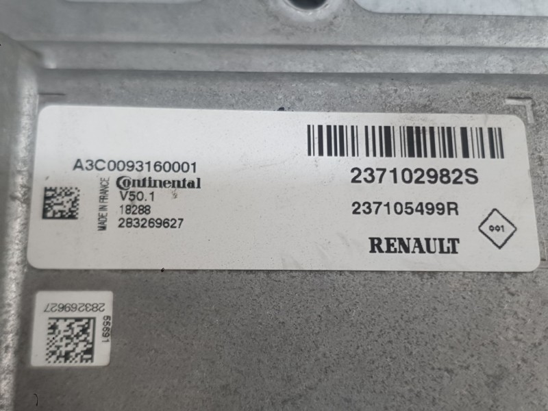 Recambio de centralita motor uce para dacia sandero ii (b8_) tce 90 (b8m1, b8ma) referencia OEM IAM 237109612R  