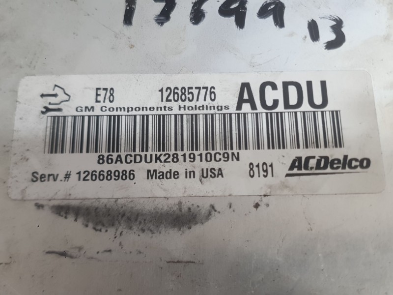 Recambio de centralita motor uce para opel mokka / mokka x (j13) 1.4 lpg (_76) referencia OEM IAM 12692200  