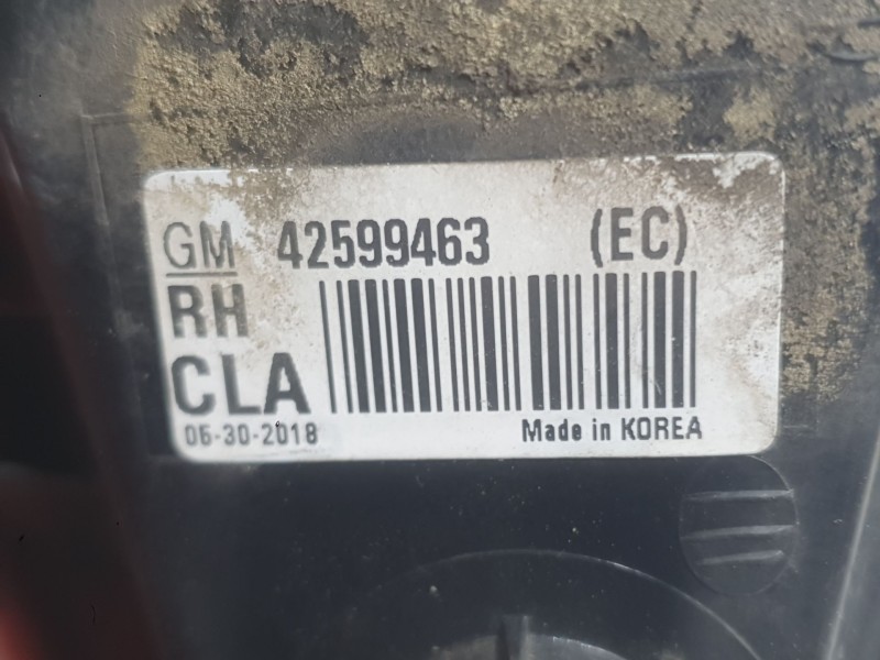 Recambio de piloto trasero derecho para opel mokka / mokka x (j13) 1.4 lpg (_76) referencia OEM IAM 42599463  