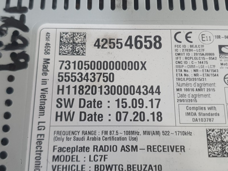 Recambio de sistema navegacion gps para opel mokka / mokka x (j13) 1.4 lpg (_76) referencia OEM IAM   
