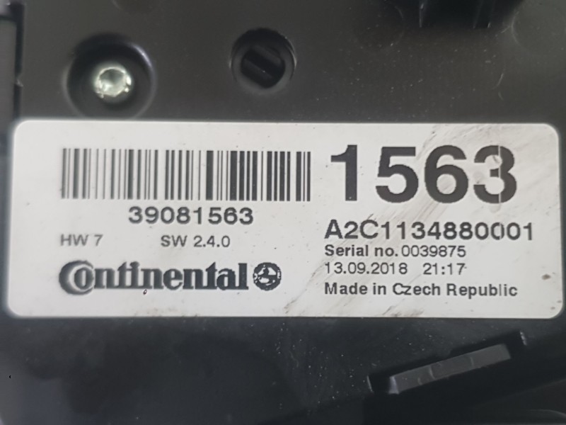 Recambio de mando climatizador para opel mokka / mokka x (j13) 1.4 lpg (_76) referencia OEM IAM 39081560  
