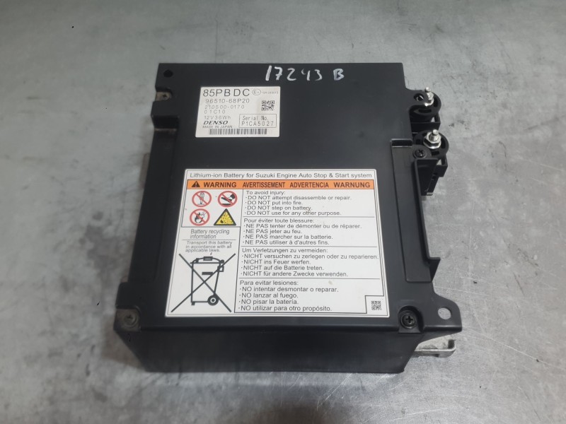 Recambio de bateria para suzuki swift v (az) 1.0 shvs (a2l310) referencia OEM IAM 9651068P20  