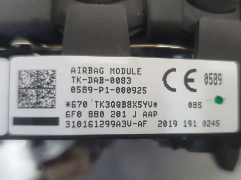 Recambio de kit airbag para seat ibiza v (kj1, kjg) 1.0 tsi referencia OEM IAM 6F0880201AGAAP  6F0880201AGAAP CONDUCTOR 6F088020