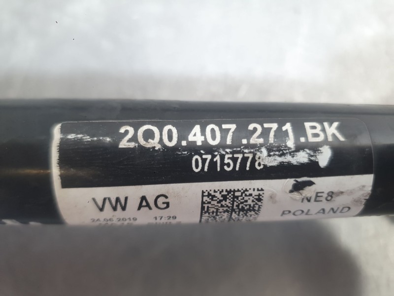 Recambio de transmision delantera izquierda para seat ibiza v (kj1, kjg) 1.0 tsi referencia OEM IAM 2Q0407271BL  