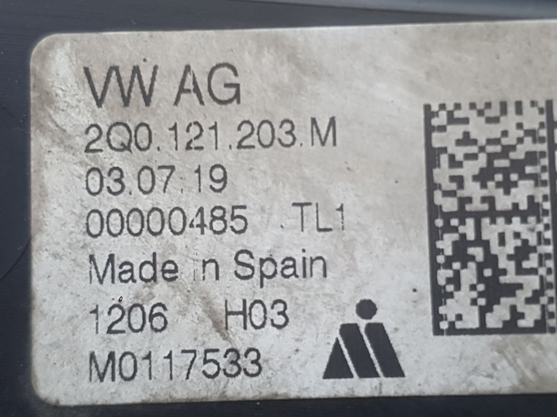 Recambio de electroventilador para seat ibiza v (kj1, kjg) 1.0 tsi referencia OEM IAM 2Q0121203M  