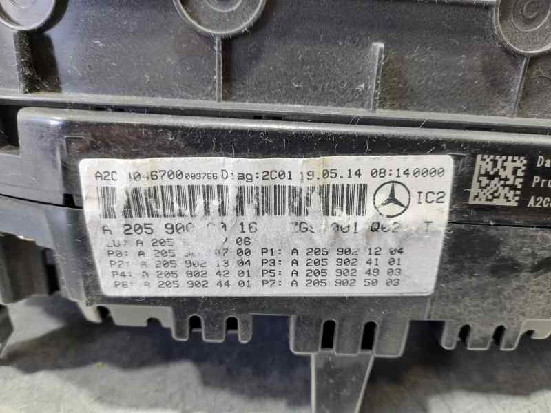 Recambio de cuadro instrumentos para mercedes-benz clase c (w205) lim. c 220 bluetec referencia OEM IAM A2C80352504  