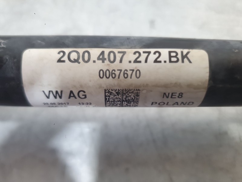 Recambio de transmision delantera derecha para seat arona (kj7, kjp) 1.0 tsi referencia OEM IAM 2Q0407272CL  