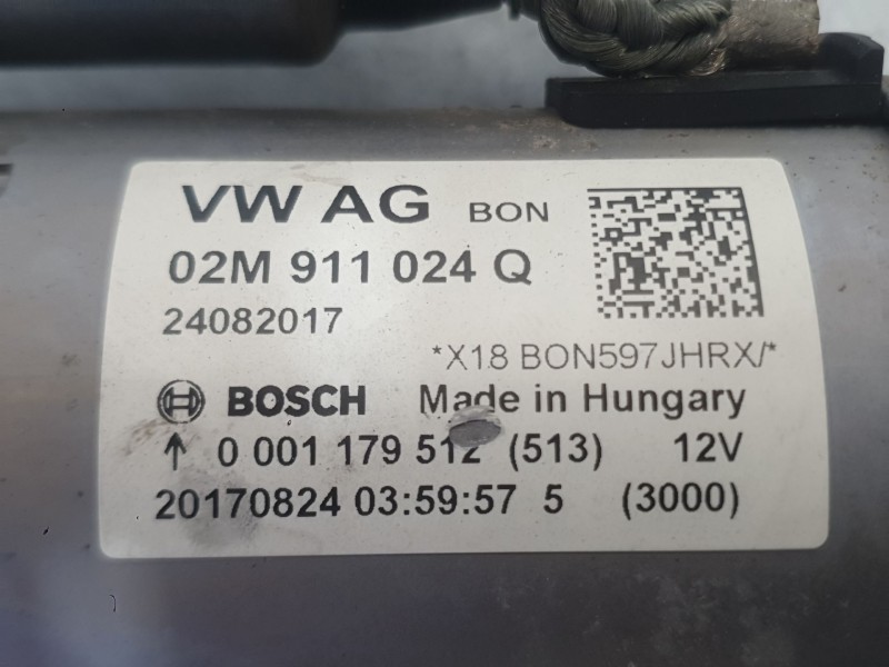 Recambio de motor arranque para seat arona (kj7, kjp) 1.0 tsi referencia OEM IAM 02M911024J  
