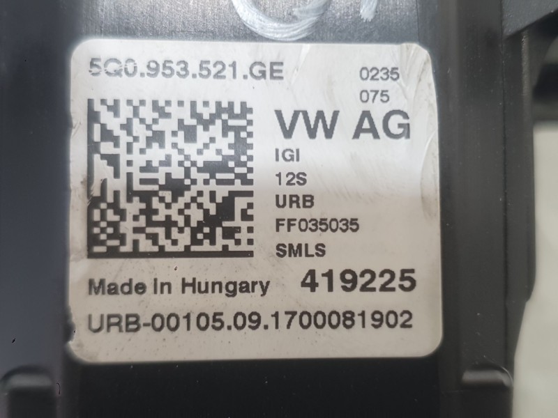 Recambio de mando luces y limpia para seat arona (kj7, kjp) 1.0 tsi referencia OEM IAM 2Q0953513GIGI  