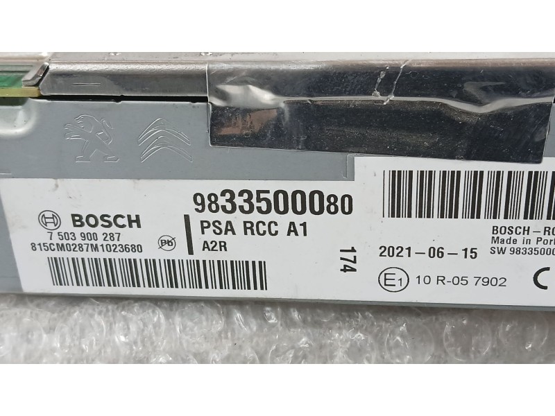 Recambio de sistema audio / radio para opel corsa f (p2jo) 1.2 (68) referencia OEM IAM 1671968280  