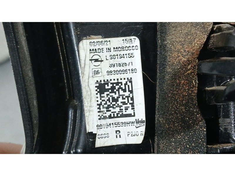 Recambio de piloto trasero derecho interior para opel corsa f (p2jo) 1.2 (68) referencia OEM IAM 9830096180  