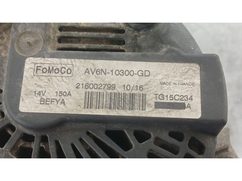 Recambio de alternador para ford ecosport 1.5 ecoblue tdci referencia OEM IAM 1871861 2260730 