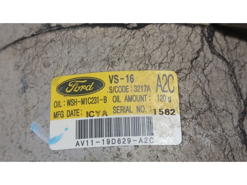 Recambio de compresor aire acondicionado para ford ecosport 1.5 ecoblue tdci referencia OEM IAM 2059383  