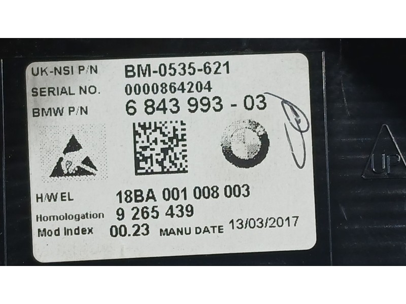 Recambio de cuadro instrumentos para mini mini (f56) cooper s referencia OEM IAM 62106843993  