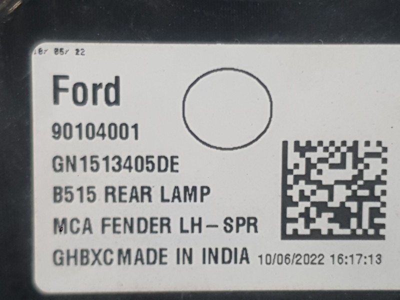 Recambio de piloto trasero izquierdo exterior para ford ecosport 1.0 ecoboost referencia OEM IAM 2304079 CN1513405BC 