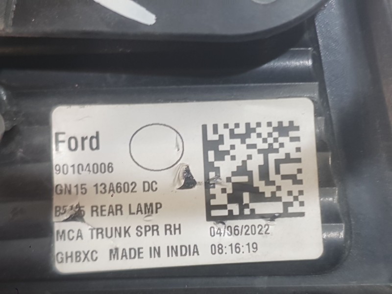 Recambio de piloto trasero derecho interior para ford ecosport 1.0 ecoboost referencia OEM IAM 2307814 GN1513A602DS 