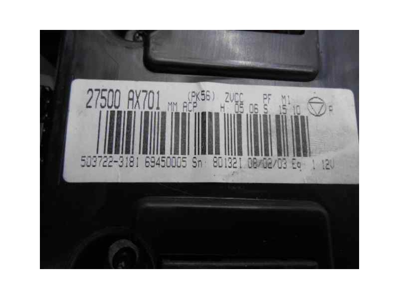 Recambio de mando climatizador para nissan micra (k12e) acenta referencia OEM IAM 5037223181 37500AX701 