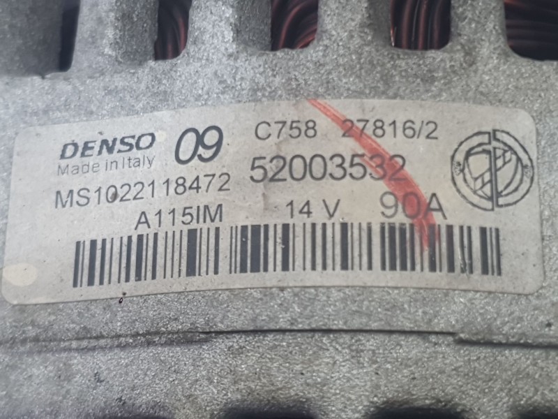 Recambio de alternador para fiat tipo hatchback (356_, 357_) 1.4 (356hxa1b) referencia OEM IAM 52003532  