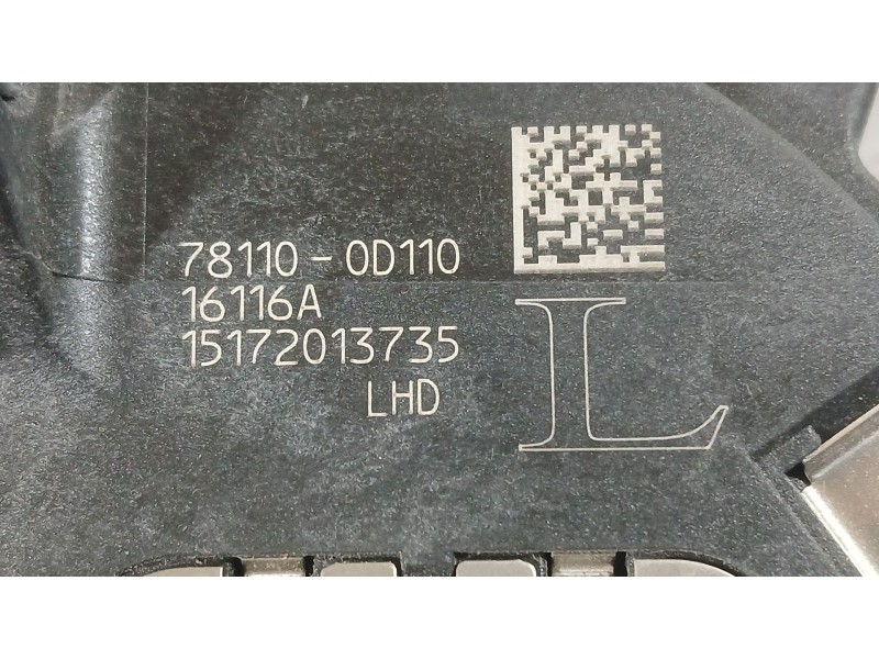 Recambio de potenciometro pedal para toyota yaris (_p13_) 1.5 (nsp131_) referencia OEM IAM 781100D110  