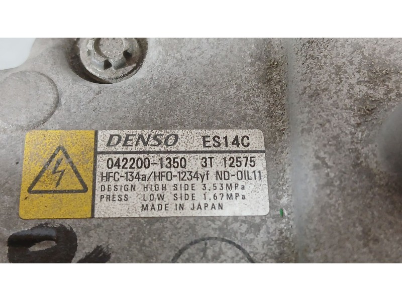 Recambio de compresor aire acondicionado para toyota yaris (_p13_) 1.5 (nsp131_) referencia OEM IAM 8837052012  