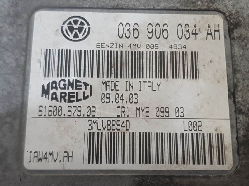 Recambio de centralita motor uce para seat ibiza iii (6l1) 1.4 16v referencia OEM IAM   