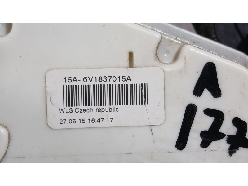 Recambio de cerradura puerta delantera izquierda para skoda fabia iii (nj3) 1.4 tdi referencia OEM IAM 5TB837015D  