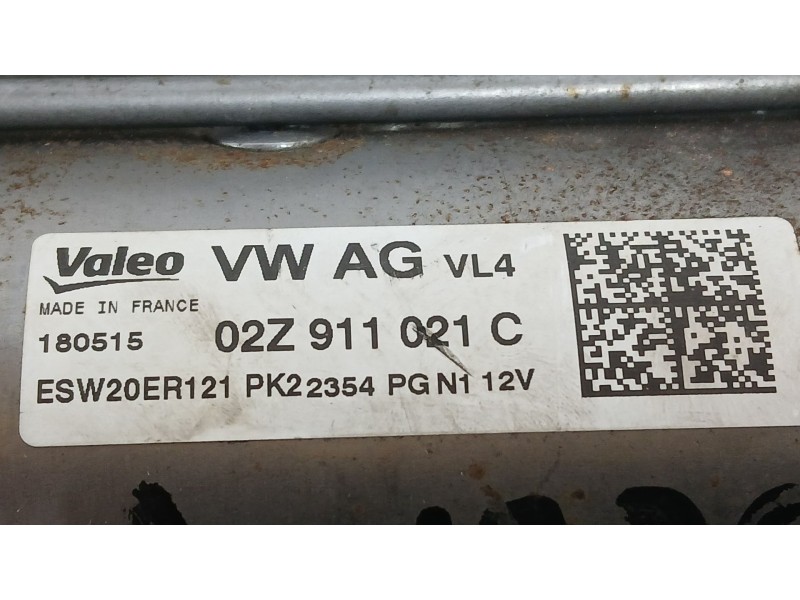 Recambio de motor arranque para skoda fabia iii (nj3) 1.4 tdi referencia OEM IAM 02Z911021KX  