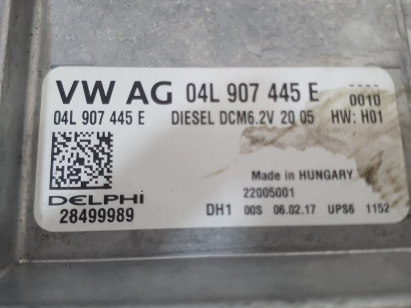 Recambio de centralita motor uce para seat leon (5f1) 1.6 tdi referencia OEM IAM 04L906056GT  