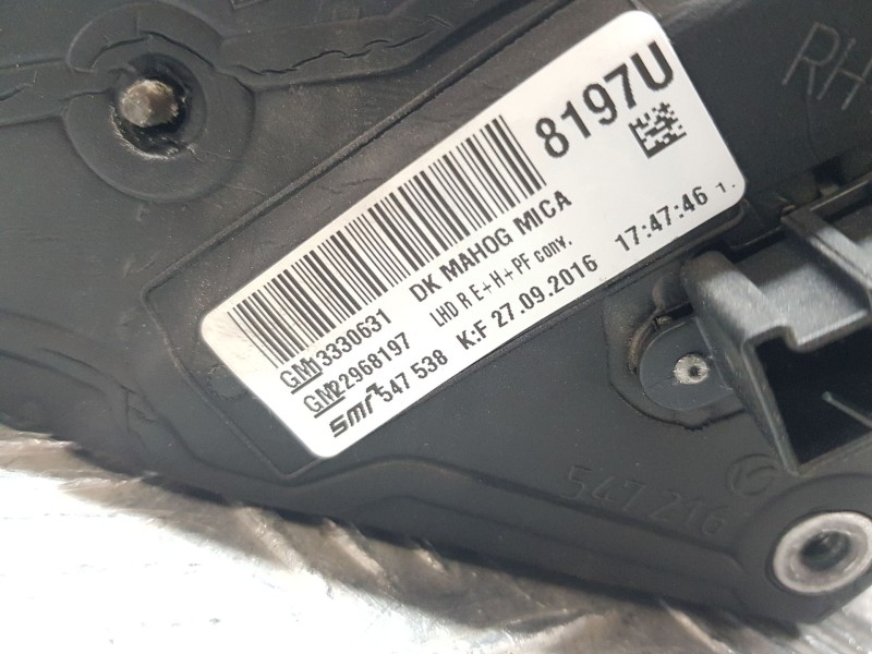 Recambio de retrovisor derecho para opel insignia a sports tourer (g09) 1.6 cdti (35) referencia OEM IAM 3330631 ELECTRICO 7 PIN