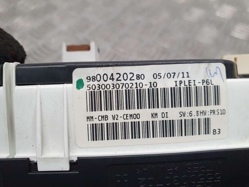 Recambio de cuadro instrumentos para peugeot 508 business line referencia OEM IAM 9800420480 503003070210 