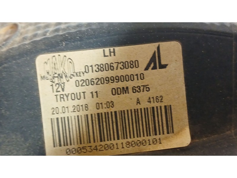 Recambio de piloto trasero izquierdo para peugeot boxer autobús 2.0 bluehdi 130 referencia OEM IAM 1612401580  