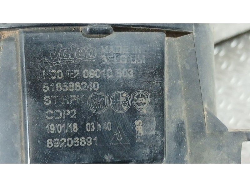 Recambio de faro antiniebla derecho para peugeot boxer autobús 2.0 bluehdi 130 referencia OEM IAM 1612502180  