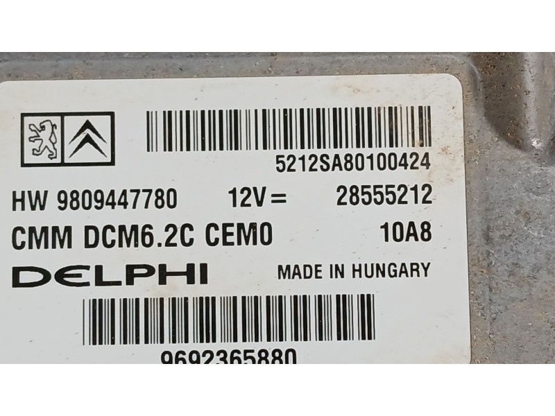 Recambio de centralita motor uce para peugeot boxer autobús 2.0 bluehdi 130 referencia OEM IAM   