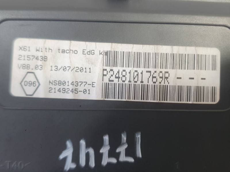 Recambio de cuadro instrumentos para renault kangoo / grand kangoo ii (kw0/1_) 1.5 dci 70 (kw0v, kw0a) referencia OEM IAM 248107