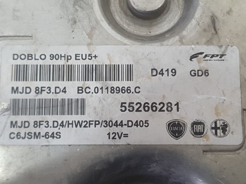 Recambio de centralita motor uce para fiat doblo cargo (263_) 1.3 d multijet referencia OEM IAM   